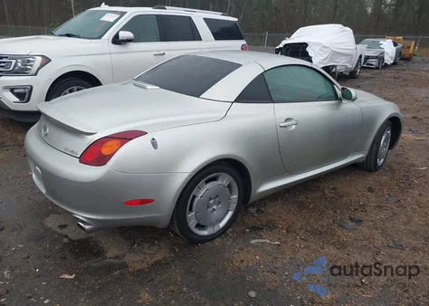2004 Lexus Sc 430 z USA, uszkodzony, nr VIN JTHFN48YX40050423